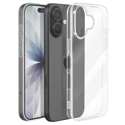 Mayaxess, Ovitek za iPhone 17 Odporen na udarce Mehak Silikon Ojačani Robovi, Prozorna
