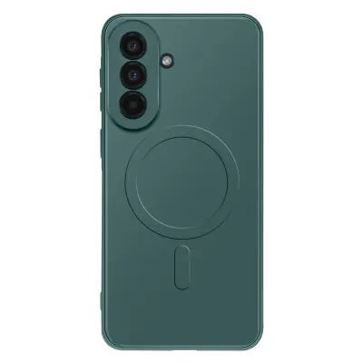 Ovitek za Galaxy A57 z vgrajenim magnetnim obročem in dvignjenim okvirjem kamere, Temno zelena