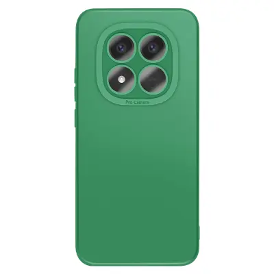 Mehak silikonski ovitek za Redmi Note 15 Pro Plus z ojačanim blokom kamere, Zelena