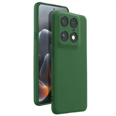 Ovitek za Motorola Signature iz Mehkega Nedrsečega Silikona, Temno zelena