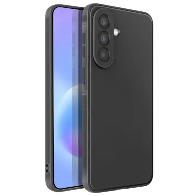 Mehak silikonski ovitek za Galaxy A57 protiudarni oleofoben, Črna