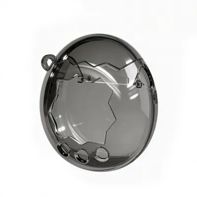Zaščitni ovitek za Tamagotchi – mehak TPU, več barv, 7cm x 3cm Black