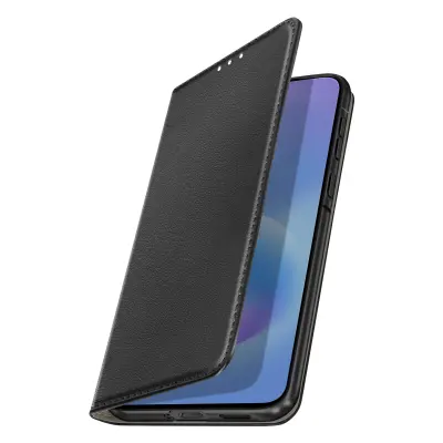 Folio etui za Galaxy A57 z žepkom za kartice in funkcijo video stojala, Črna