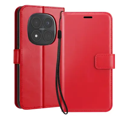 Mayaxess, Denarnica za Redmi Note 15 Pro Plus 5G s trakom in funkcijo stojala, Rdeča