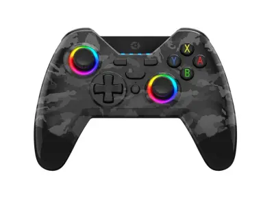 Brezžični RGB krmilnik GIOTECK WX4+, črne barve, za Nintendo Switch