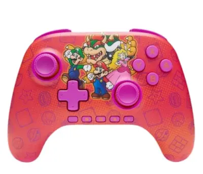 Brezžični krmilnik POWERA Advantage Mario and Friends za Nintendo Switch 2, večbarvni