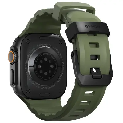 Nomad, Vodoodporen športni pašček 49mm za Apple Watch model Rocky Point, Vert forêt