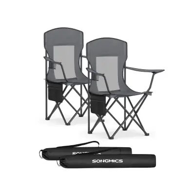 Set 2 kosov kamp stolov 51,5x86,5x97 cm siva