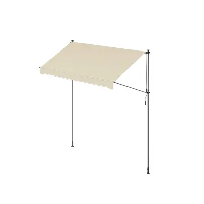 Nastavljiv nadstrešek 300x120 cm bež
