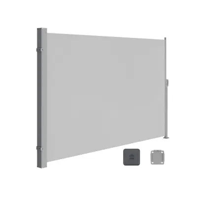 Stranski nadstrešek 160x350 cm Siva