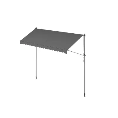 Nastavljiv objemka za tende, tenda 400x120 cm, siva