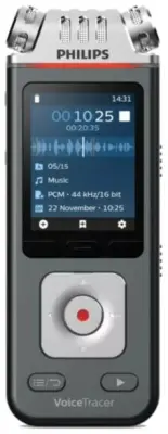 PHILIPS DVT8115 VoiceTracer 8 GB, 360° snemanje, microSDHC do 32 GB