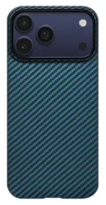 PITAKA ultra tanek ovitek za iPhone 17 Pro Max črne in modre barve