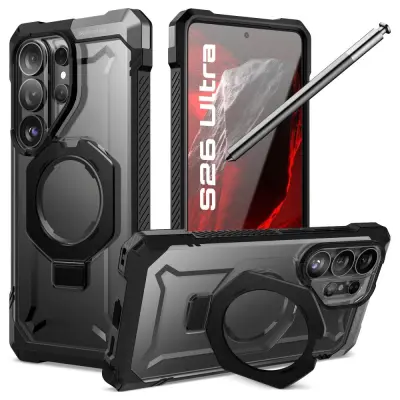 MAGNETNI OVITEK SUPCASE UB GRIP ZA MAGSAFE SAMSUNG GALAXY S26 ULTRA ČRN