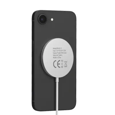 Mayaxess, Polnilnik za iPhone 16e Magsafe magnetni 15W, Bela