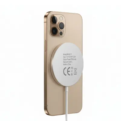 Mayaxess, Polnilnik za iPhone 16 Pro Magsafe magnetni 15W, Bela