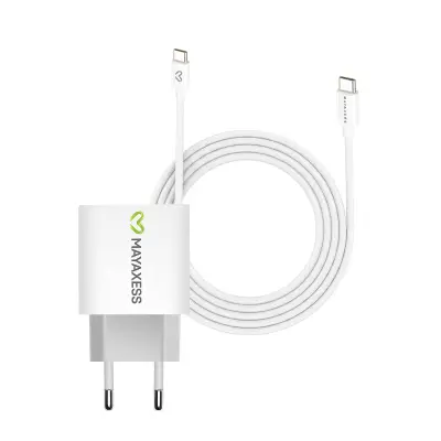 Mayaxess, Omrežni polnilnik za Pixel 7a 20W + 1m USB-C kabel, Bela