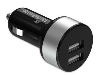 Polnilec za avto usb mediarange črn mrma103-2