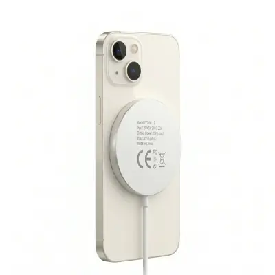 Mayaxess, Polnilnik za iPhone 14 Magsafe magnetni 15W, Bela