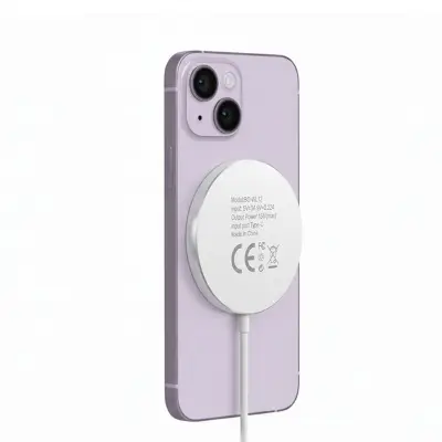 Mayaxess, Polnilnik za iPhone 14 Plus Magsafe magnetni 15W, Bela