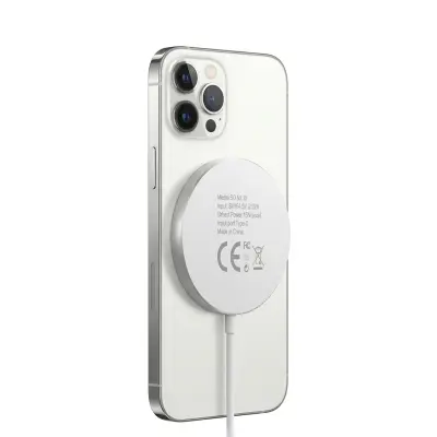 Mayaxess, Polnilnik za iPhone 14 Pro Max Magsafe magnetni 15W, Bela