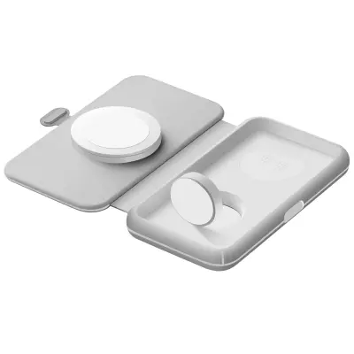 Xtorm, Brezžični Qi 3-v-1 prenosni polnilec za iPhone, Watch in AirPods, Siva