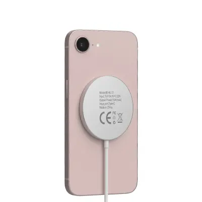Mayaxess, Polnilnik za iPhone 17e Magsafe magnetni 15W, Bela