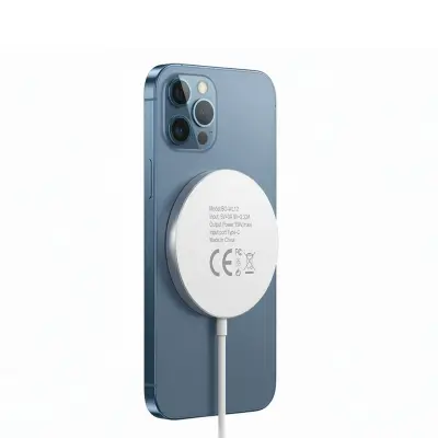 Mayaxess, Polnilnik za iPhone 13 Pro Max Magsafe magnetni 15W, Bela