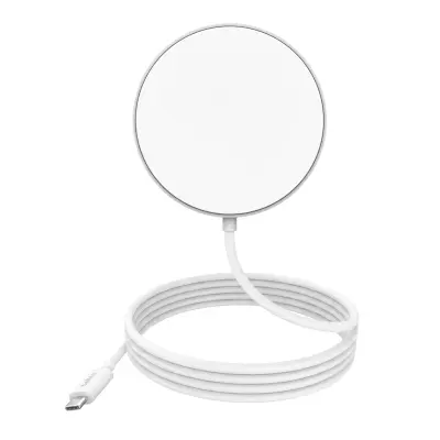 Belkin, Brezžični magnetni polnilnik Qi2 15W z adapterjem USB-C Power Delivery, Bela