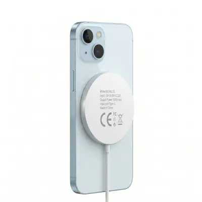 Mayaxess, Polnilnik za iPhone 15 Magsafe magnetni 15W, Bela