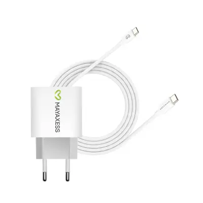 Mayaxess, Omrežni polnilnik za Pixel 8a 20W + 1m USB-C kabel, Bela