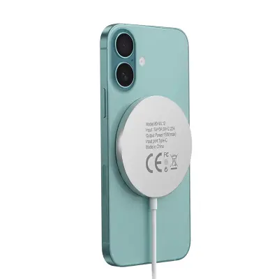 Mayaxess, Polnilnik za iPhone 16 / 16 Plus / 16 Pro / 16 Pro Max / 16e Magsafe magnetni 15W, Bela