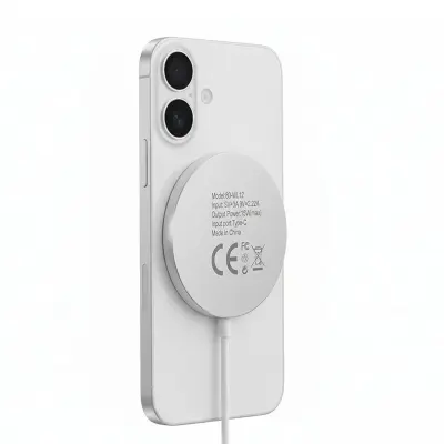 Mayaxess, Polnilnik za iPhone 16 Plus Magsafe magnetni 15W, Bela