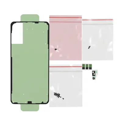 Samsung, Lepilo za pokrov baterije za Galaxy S25 Edge Service Pack s kompletom za montažo, Črna / Zelena