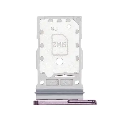 Samsung, Predal za SIM kartico za Samsung Galaxy S23 Ultra Dual Nano SIM, natančna zamenjava, Sivka