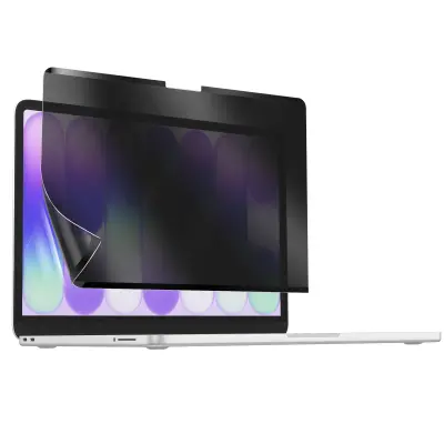 Zaščita Za Zaslon Za MacBook Neo 13" Proti Vohunjenju Magnetna, Prozorna črna