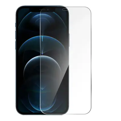 PURO, Zaščita zaslona za iPhone 12 Pro Max z antibakterijskim tretmajem, Prozorna