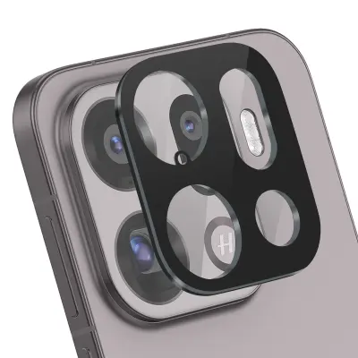 Zaščita Hrbtne Kamere Za Oppo Find X9 Pro Iz Kaljenega Stekla, Črna