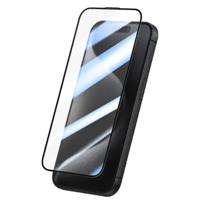 Protection d'Écran pour iPhone 15 Pro Max en Verre Trempé 0.40mm Haute Résistance, Črna