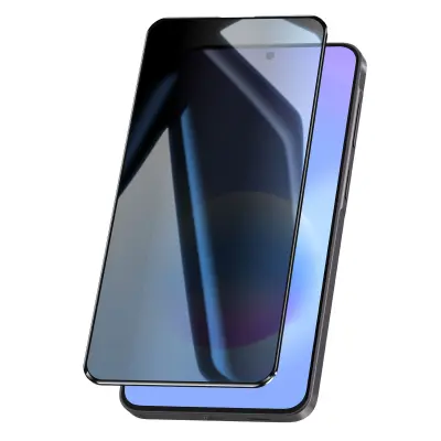 Zaščita zaslona proti vohunjenju za Galaxy A57 kaljeno steklo 9H, Prozorna črna