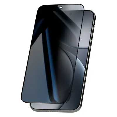 Zaščita zaslona za Oppo Find X9 Pro Anti-vohunska iz kaljenega stekla 9H, Prozorna črna