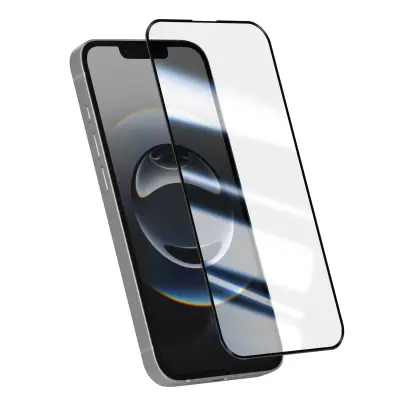 Kaljeno steklo za iPhone 17e zaščita pred praskami in odtisi, Prozorna črna