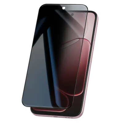 Zaščitno Steklo Za Oppo A6 S Filtrom Proti Vohunjenju, Prozorna črna