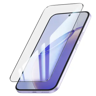 Zaščita zaslona za Realme 16 Pro iz kaljenega stekla odpornega proti udarcem, Črna
