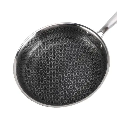 Cheffinger, Ponev 28 cm s satjastim premazom in dolgim ročajem, Srebrna