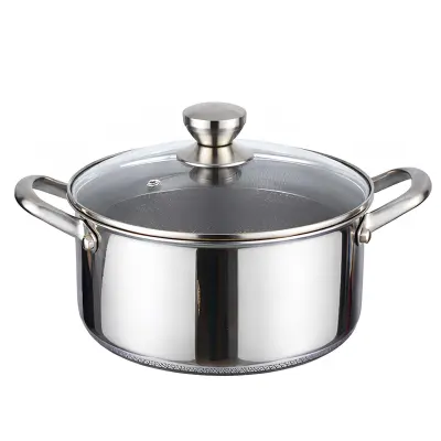 Cheffinger, Lonec 20 cm 3 L s premazom sataste strukture in pokrovom, Srebrna