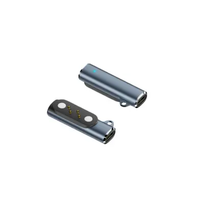 2-Pack Magnetic Type-C Charging Adapter za Bodian X6 in 4-pin slušalke Blue