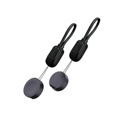 Prenosni polnilec za Apple Watch z odklopnim kablom, PC+ABS Black