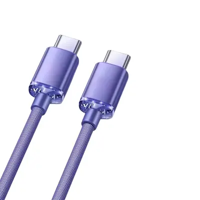 Univerzalni polnilni kabel 2-Pack: 120W hitro polnjenje, samodejni izklop Purple 2 m