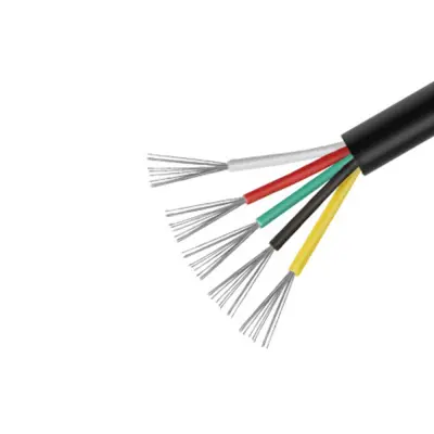Črna UL2464 18AWG 5-žilna večžilna žica - 1 meter
